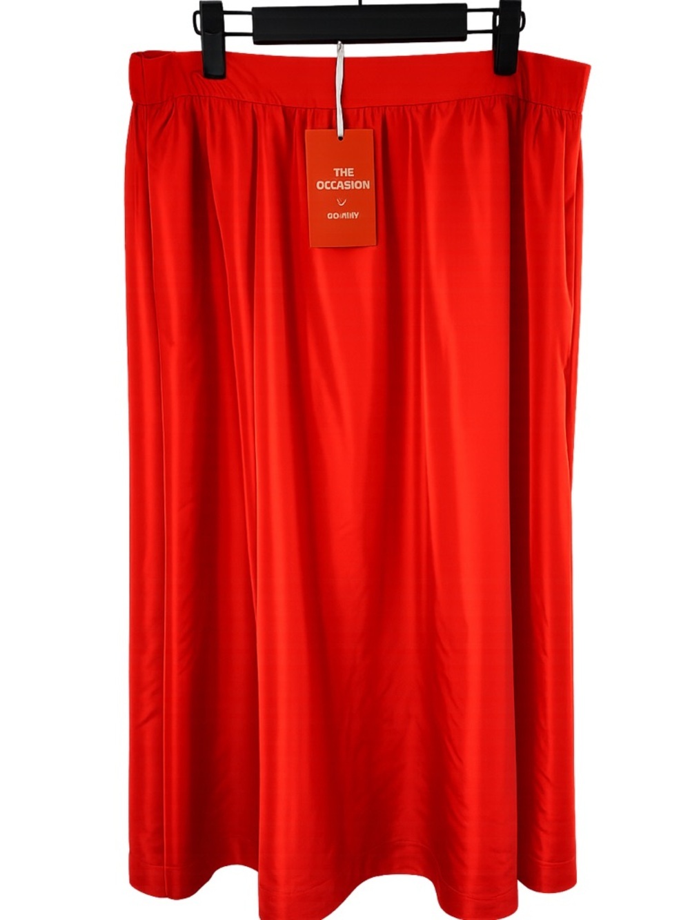 FREE Gift ๐ OLD NAVY NWT Poppy Red Taffeta Maxi Skirt Sz XL ๐จ๐ฆ Canada Day - Picture 2 of 10